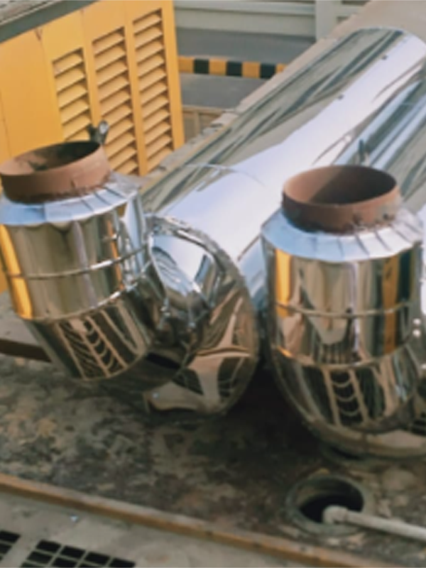 SS Cladding on Silencers 1