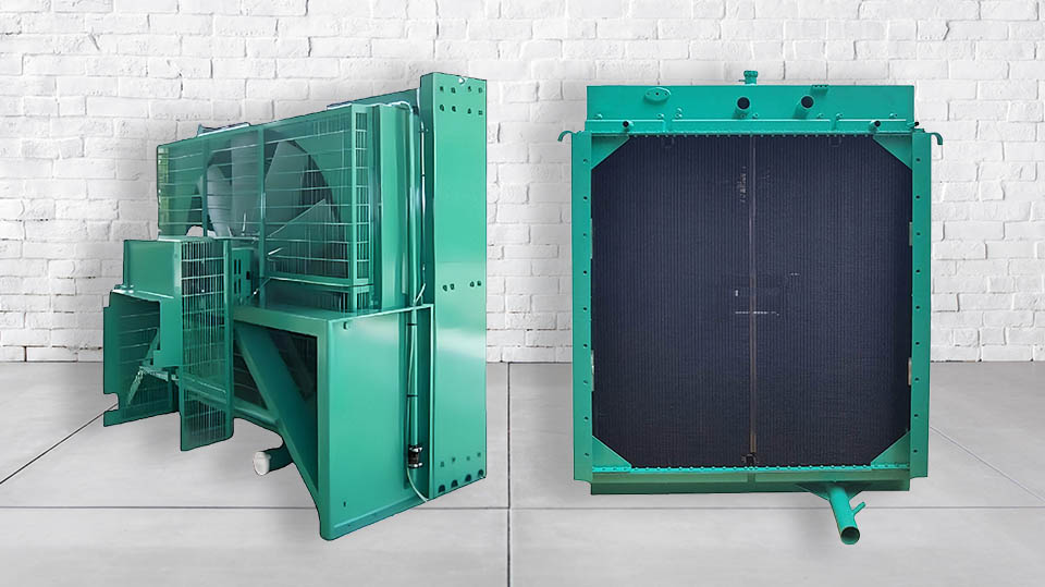 diesel gas radiator assemblies